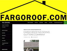 Tablet Screenshot of fargoroof.com